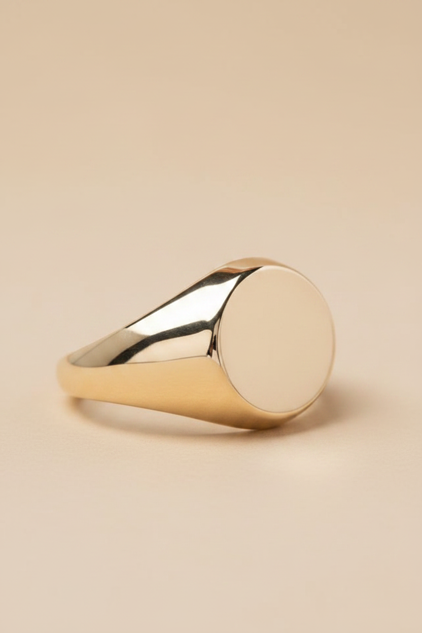 Round Signet Ring 18CT